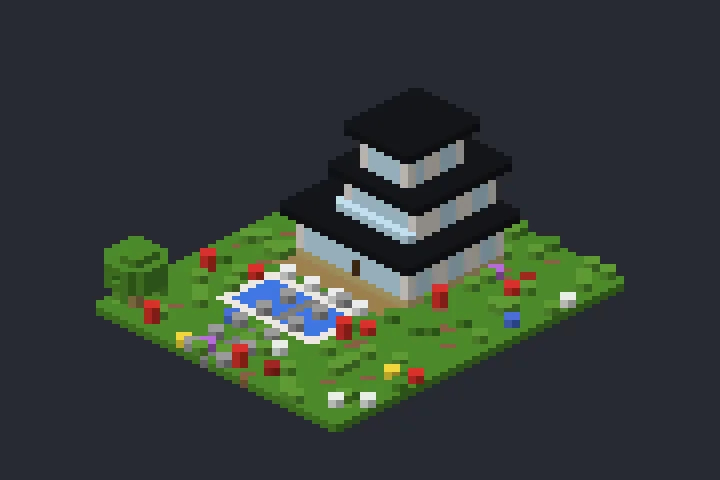 Casa Moderna do Bambuzal no Minecraft