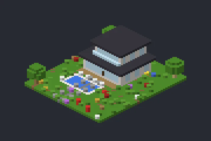 Casa Moderna do Rio no Minecraft