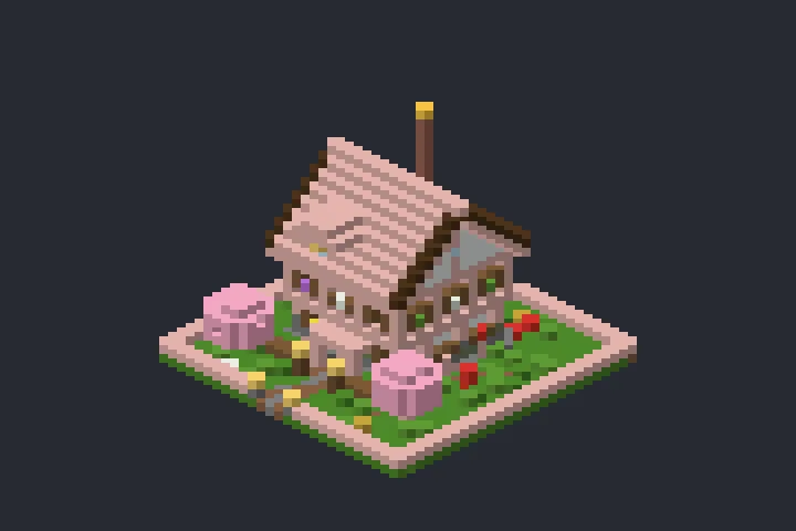 Casa Sakura da Vila no Minecraft