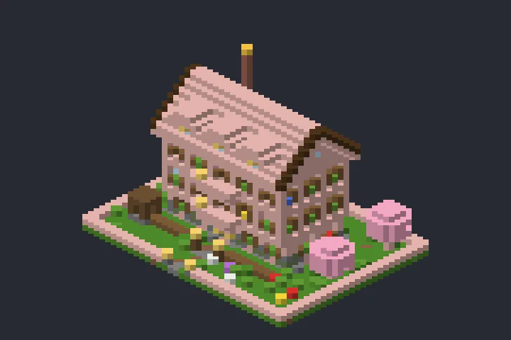 Casa Sakura das Estrelas no Minecraft