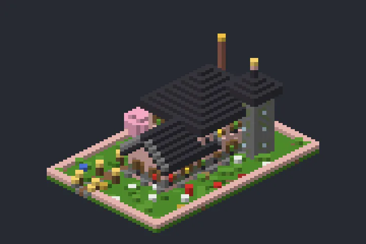 Casa Sakura do Penhasco no Minecraft