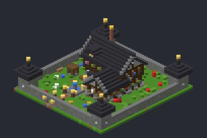 Casarão Medieval da Lua no Minecraft