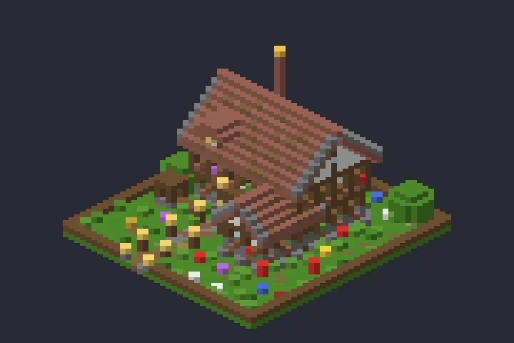Casarão Medieval da Primavera no Minecraft