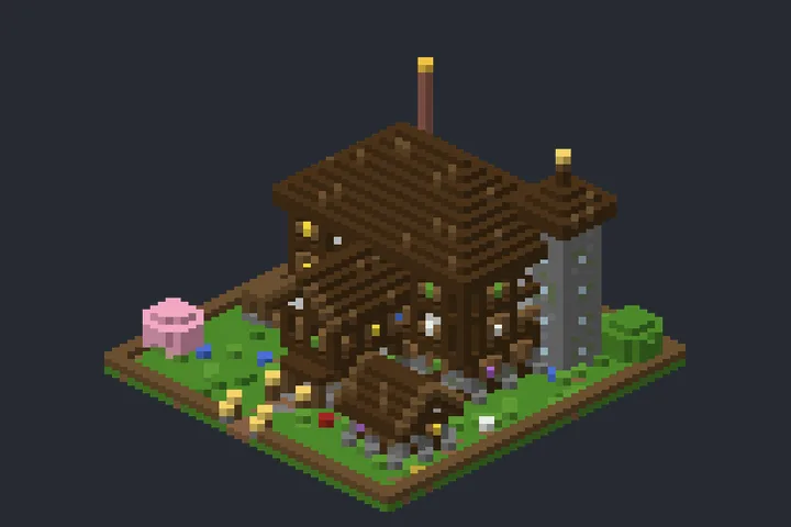 Casarão Medieval da Vila no Minecraft
