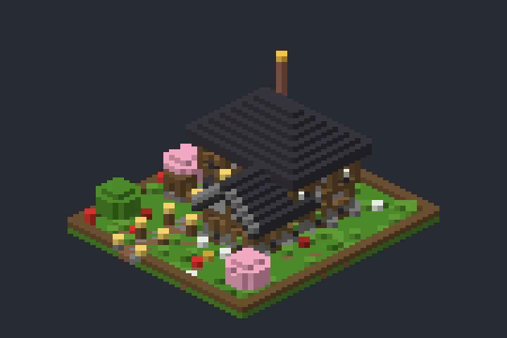 Casarão Medieval do Ipê no Minecraft