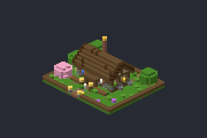 Casinha de Sobrevivência da Floresta no Minecraft