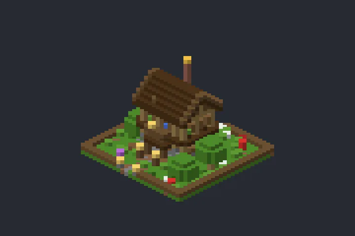 Casinha de Sobrevivência das Hortênsias no Minecraft
