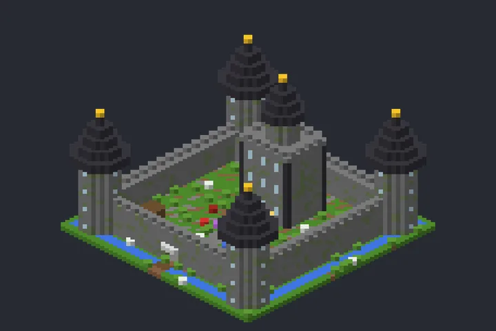 Castelo das Flores no Minecraft