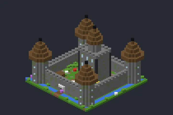 Castelo do Penhasco no Minecraft