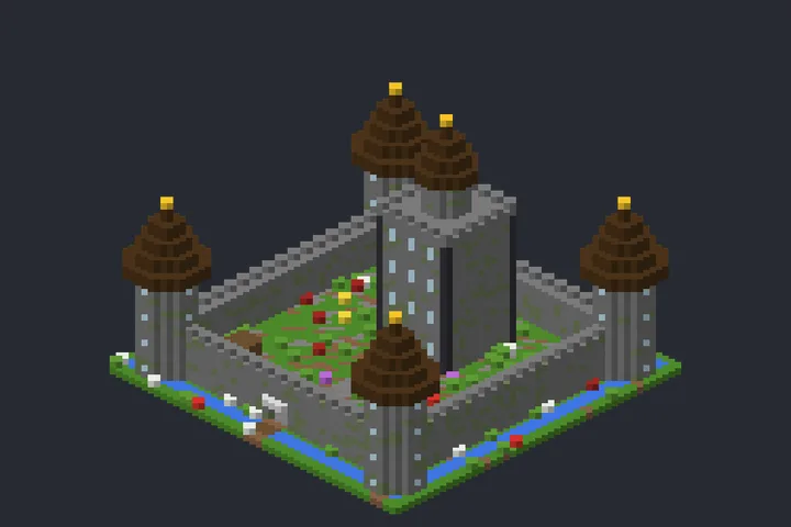 Castelo do Salgueiro no Minecraft