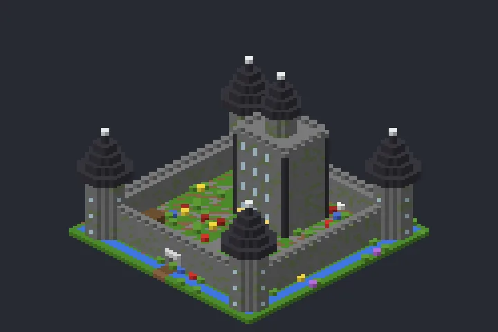 Castelo Real da Brisa no Minecraft