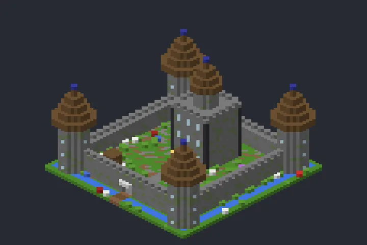 Castelo Real da Colina no Minecraft