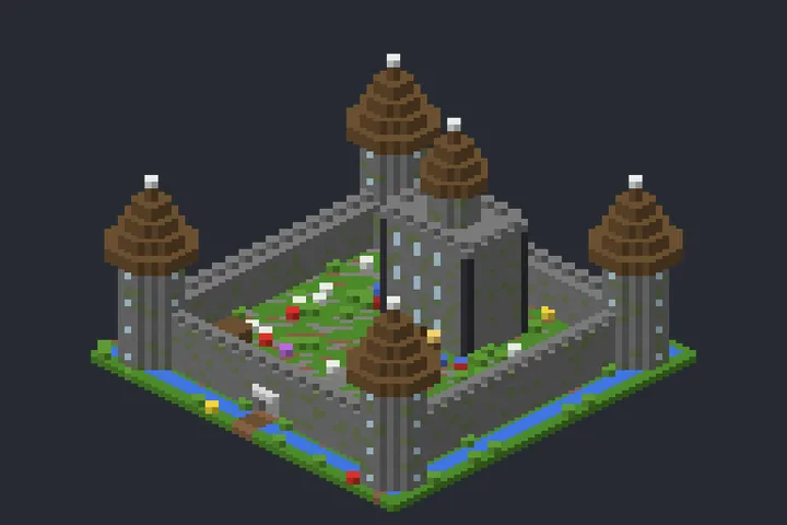 Castelo Real da Enseada no Minecraft