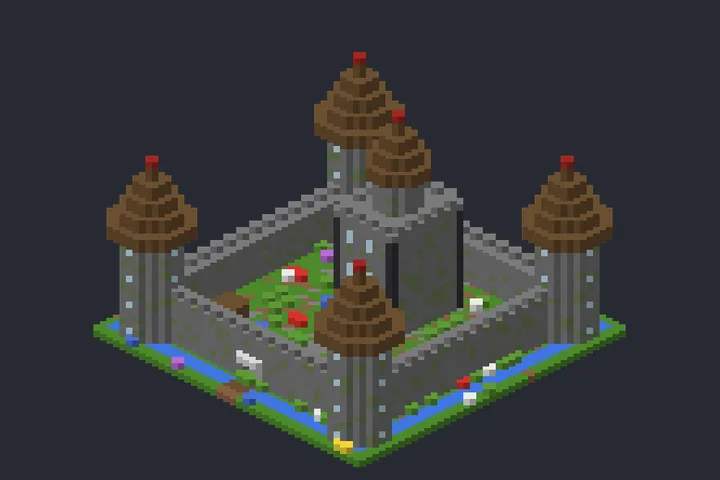 Castelo Real da Fonte no Minecraft