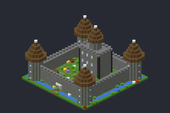 Castelo Real do Ipê no Minecraft
