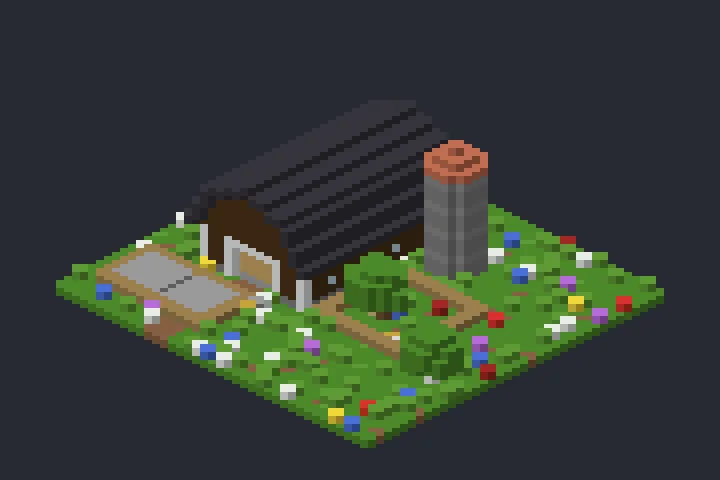 Celeiro do Arvoredo no Minecraft