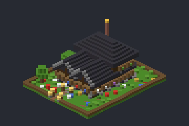 Chalé de Madeira das Estrelas no Minecraft