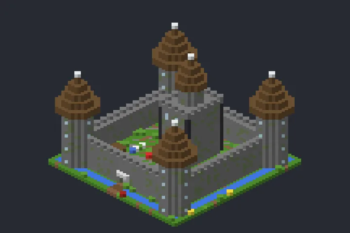 Cidadela do Arvoredo no Minecraft