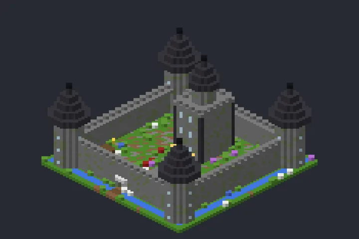 Cidadela do Pinheiro no Minecraft
