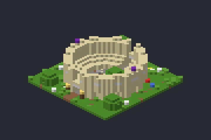 Coliseu da Brisa no Minecraft