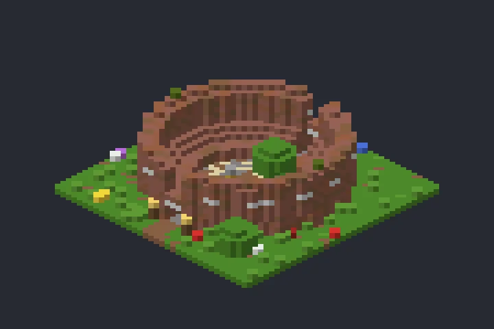Coliseu da Clareira no Minecraft