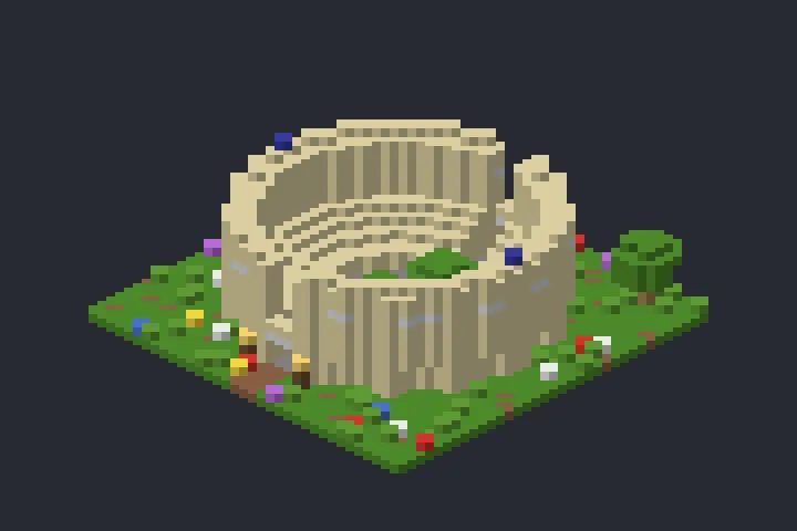 Coliseu da Neblina no Minecraft