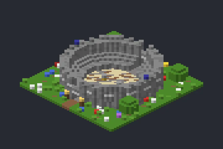 Coliseu da Trilha no Minecraft