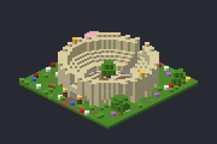 Coliseu das Pedras no Minecraft
