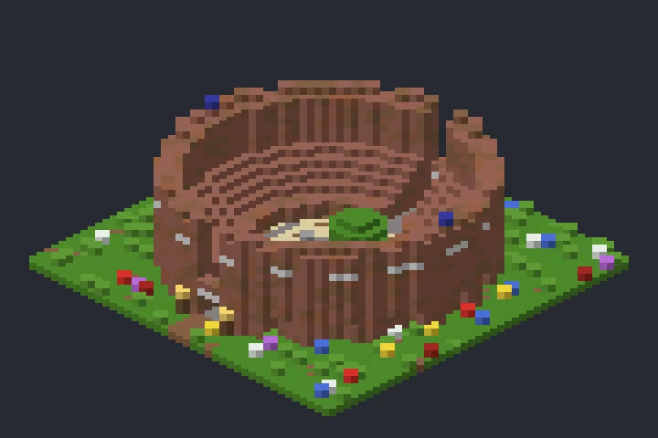 Coliseu do Salgueiro no Minecraft