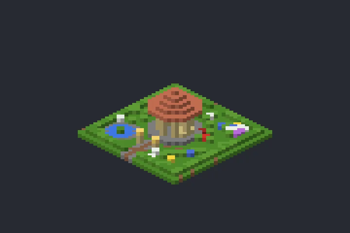 Coreto das Flores no Minecraft