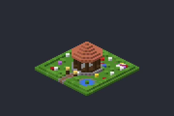 Coreto das Hortênsias no Minecraft