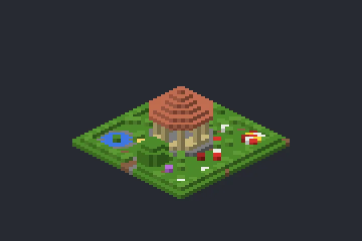 Coreto do Arvoredo no Minecraft