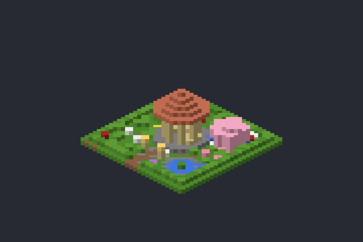 Coreto do Bosque no Minecraft