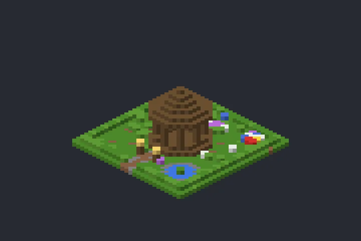 Coreto do Jardim no Minecraft