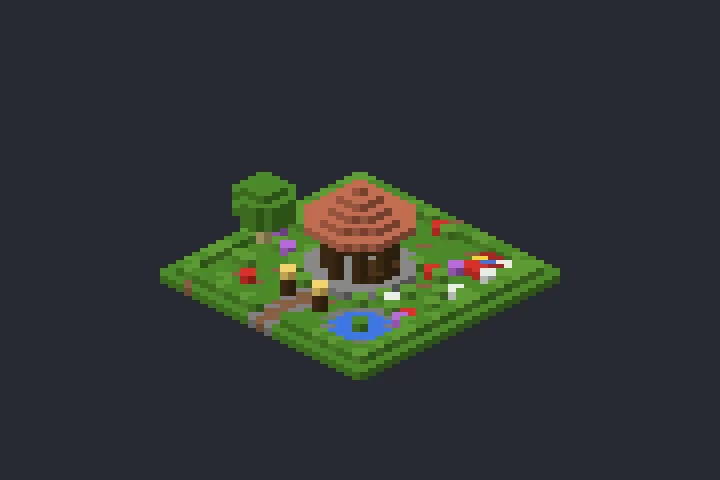 Coreto do Moinho no Minecraft