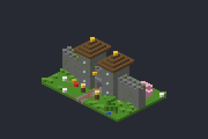 Entrada Fortificada da Enseada no Minecraft