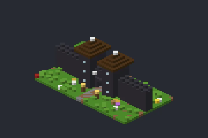 Entrada Fortificada da Primavera no Minecraft