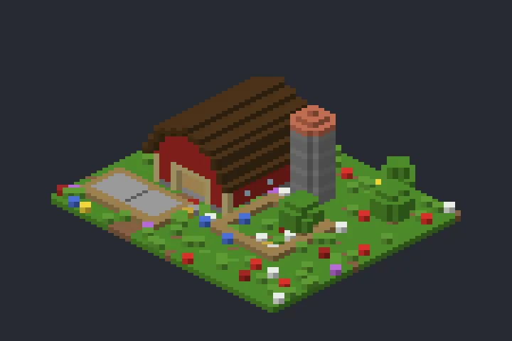 Estábulo da Enseada no Minecraft