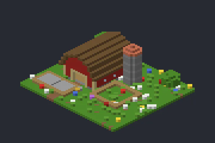 Estábulo do Penhasco no Minecraft