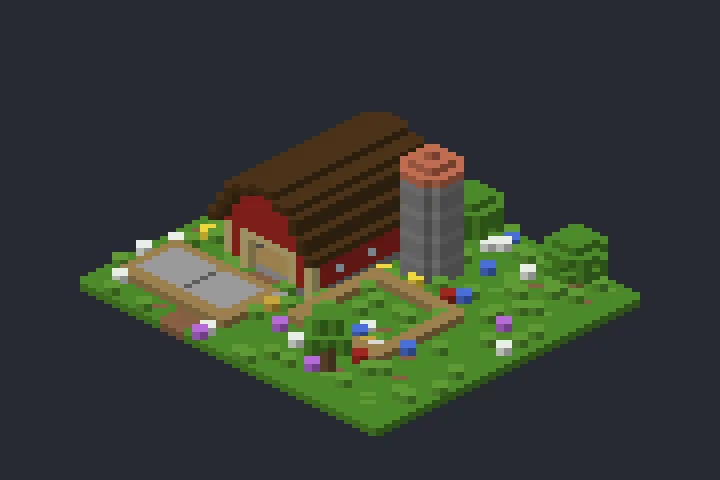 Estábulo do Riacho no Minecraft