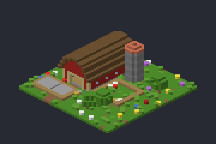 Estábulo do Vale no Minecraft