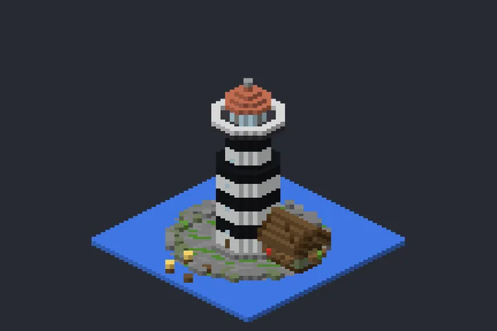 Farol Antigo da Encosta no Minecraft