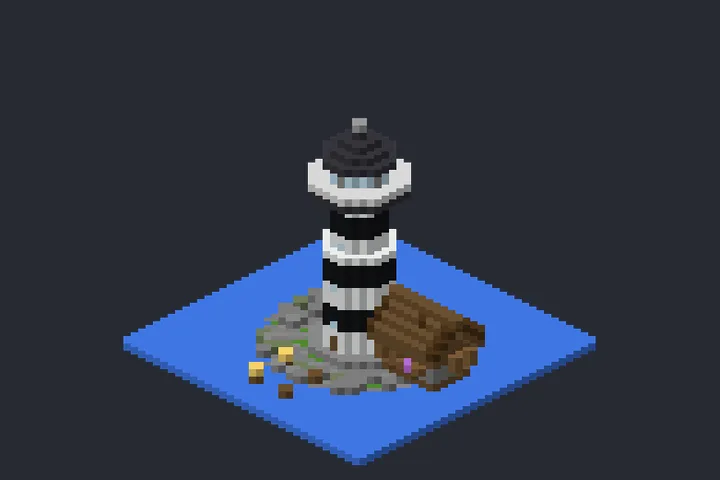 Farol Antigo das Hortênsias no Minecraft