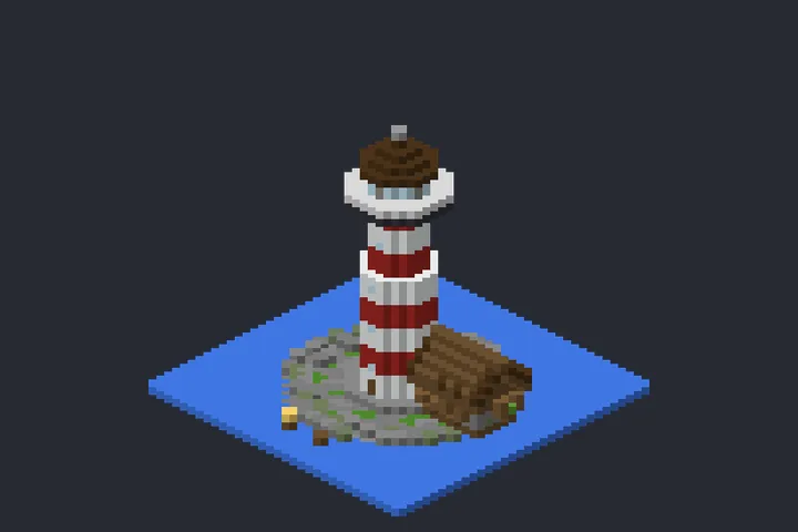 Farol da Costa da Colina no Minecraft