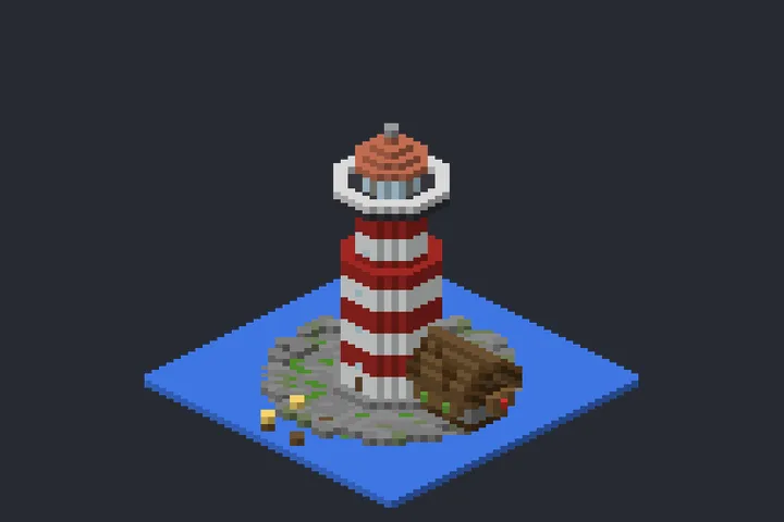 Farol da Costa do Inverno no Minecraft