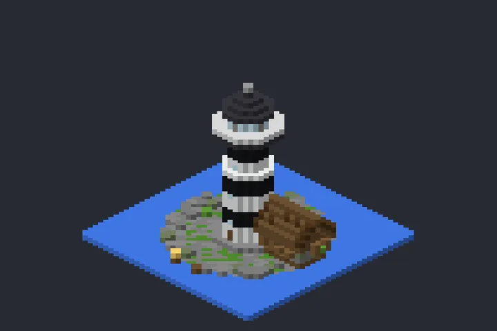 Farol da Costa do Pinheiro no Minecraft
