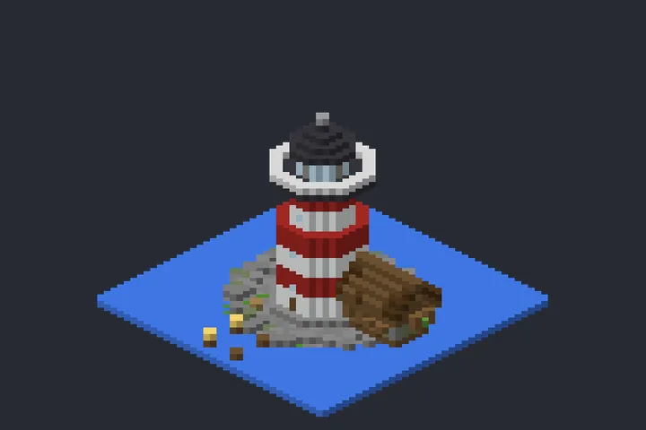 Farol do Lago no Minecraft