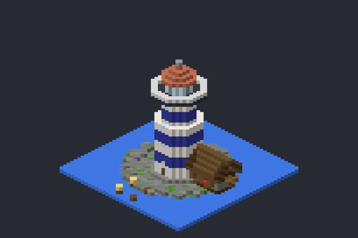 Farol do Porto da Lua no Minecraft