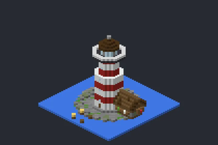 Farol do Porto da Serra no Minecraft