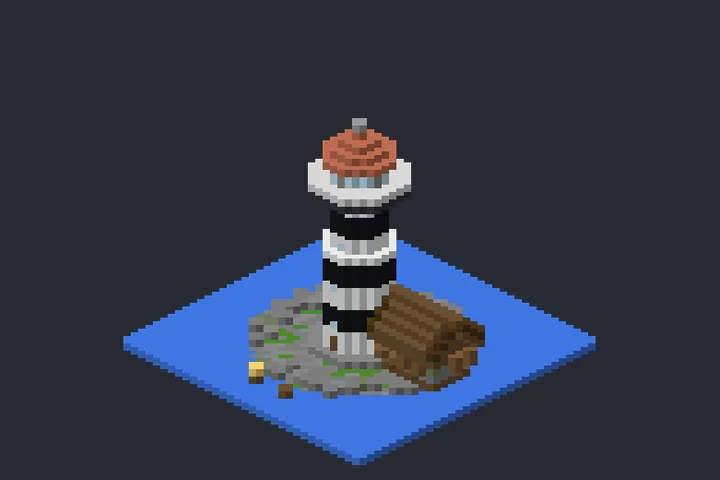 Farol do Porto do Recanto no Minecraft